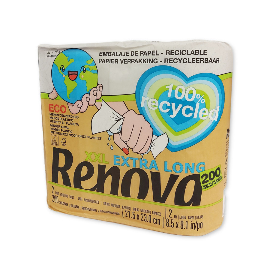 RENOVA, Facial Tissues Recycled